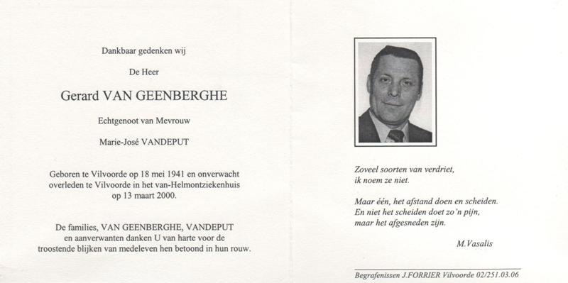 Gerard Van Geenberghe
