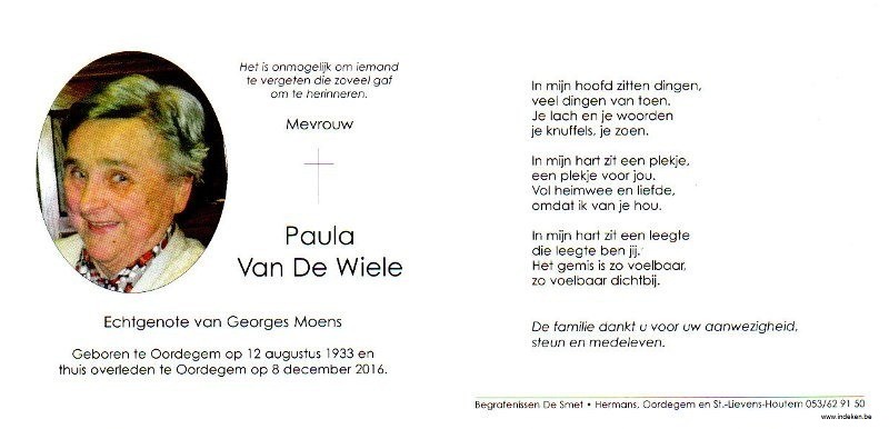 Paula Van De Wiele