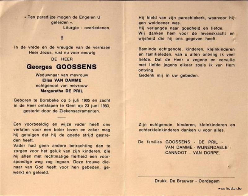 Judocus Leo (Georges) Goossens