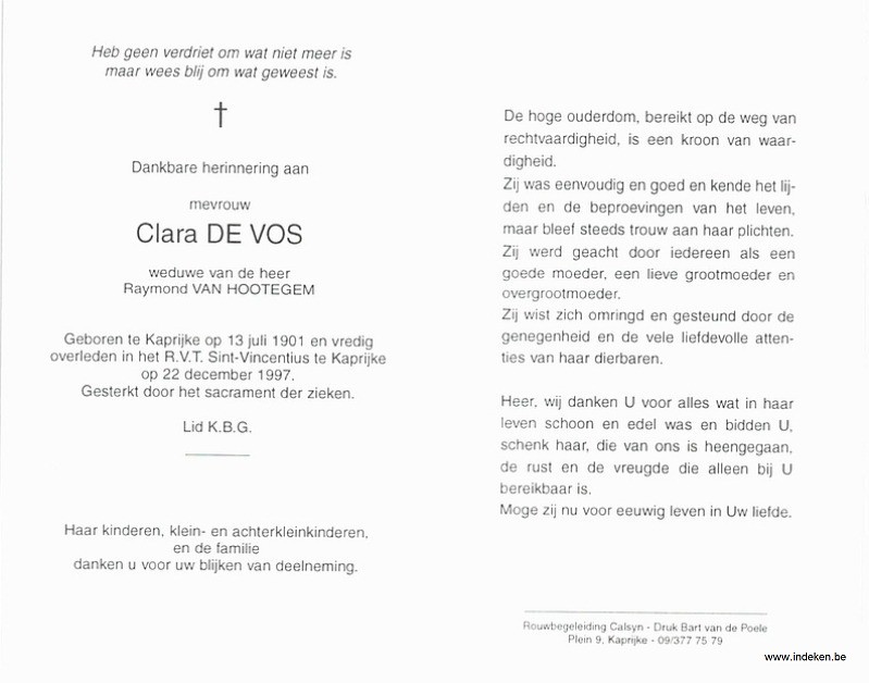 Clara De Vos