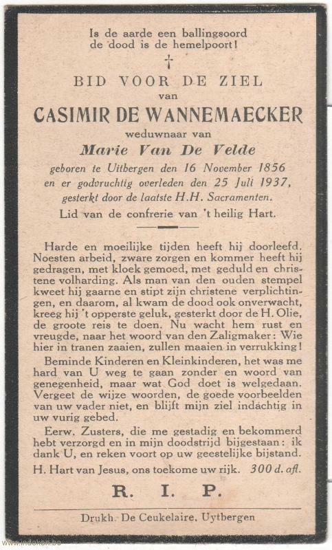 Casimir De Wannemaecker