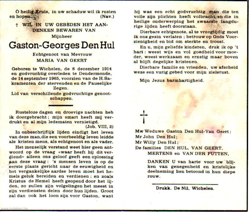 Gaston Georges Den Hul