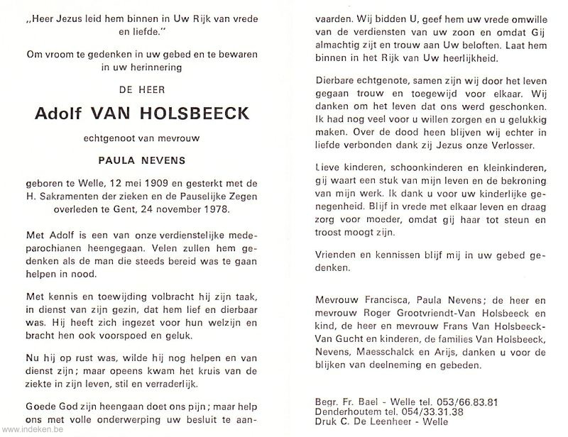 Adolf Van Holsbeeck