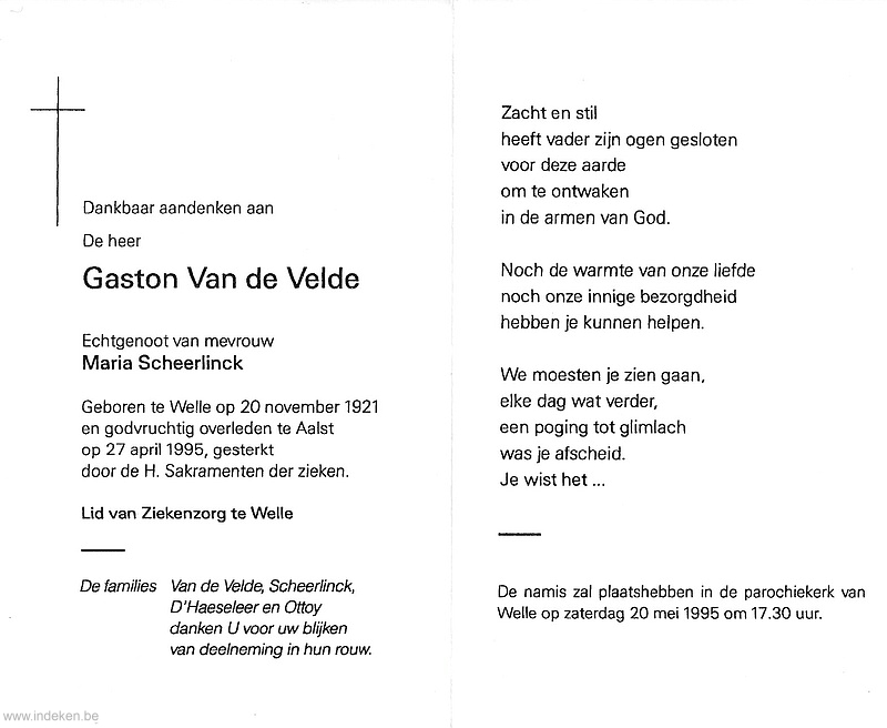 Gaston Van De Velde