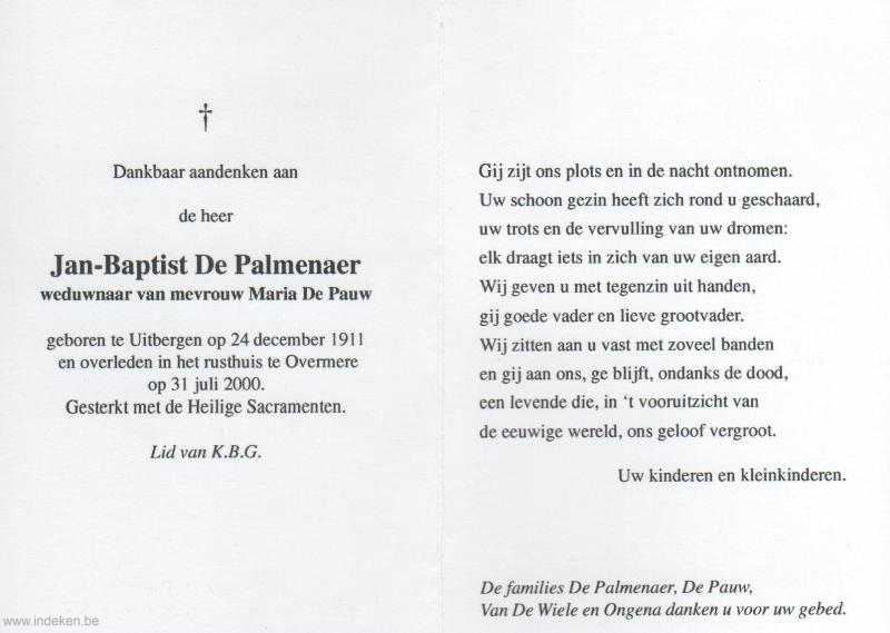 Jan Baptist De Palmenaer