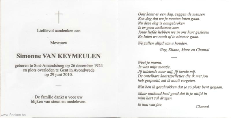 Simonne Van Keymeulen