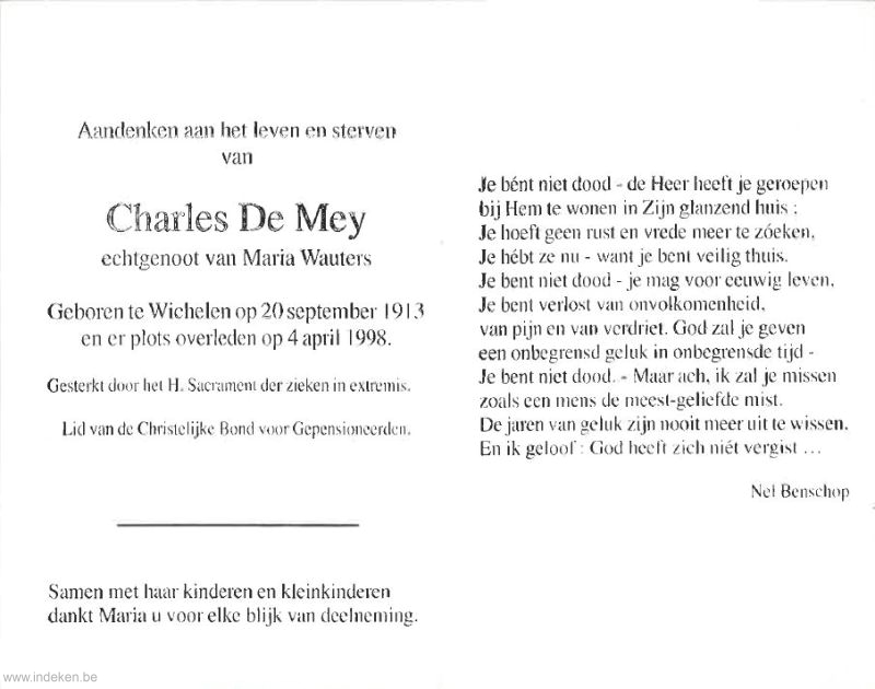 Charles De Mey