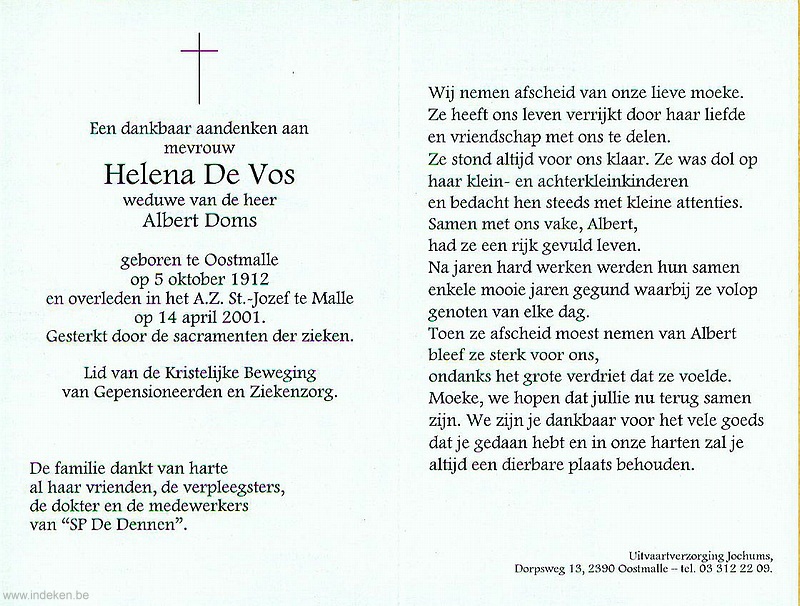 Helena Maria De Vos