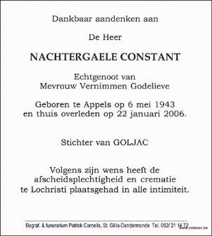 Constant Nachtergaele