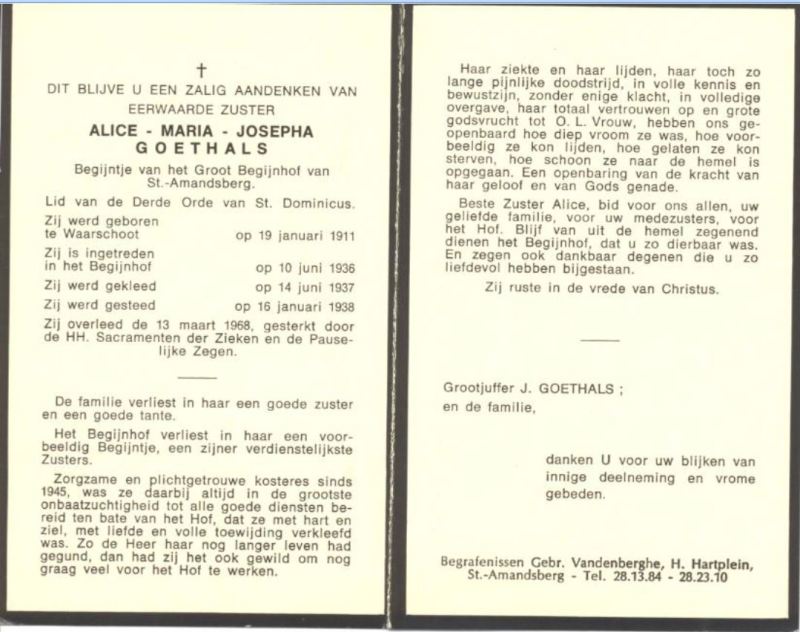 Alice Maria Josepha Goethals