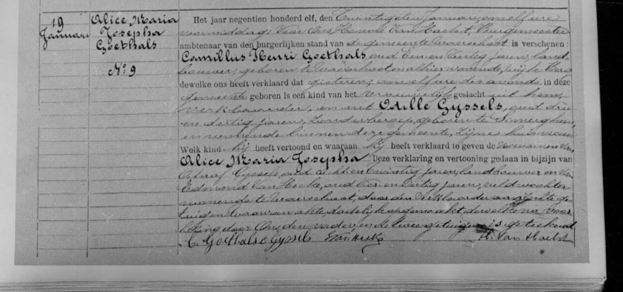 Alice Maria Josepha Goethals