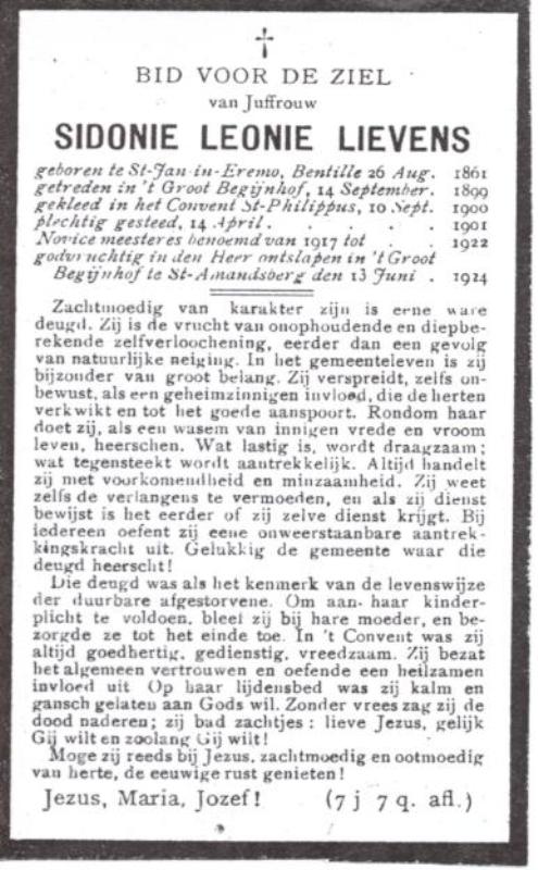 Sidonie Leonie Lievens