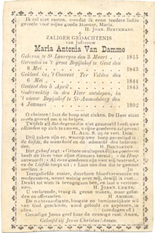 Marie Antonia Van Damme