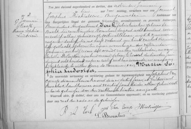 Maria Sophia Ludoviva Tack