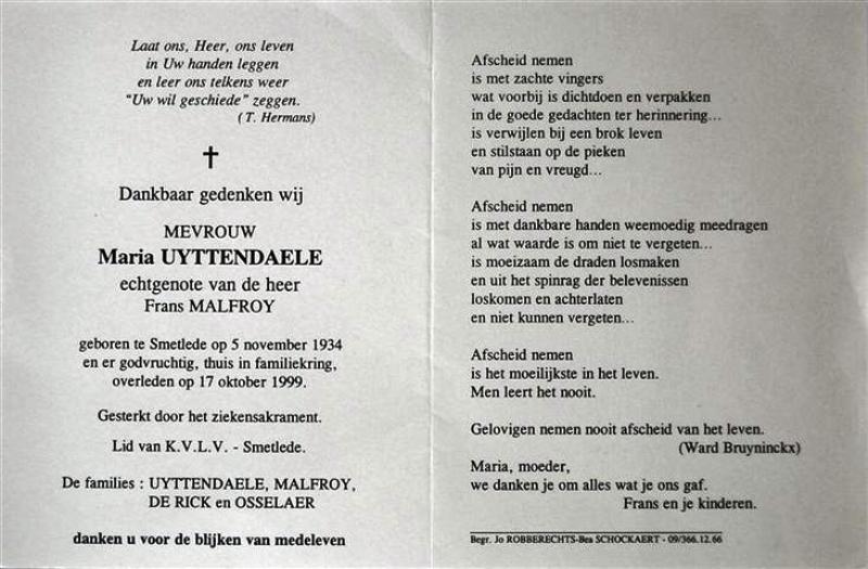 Maria Uyttendaele