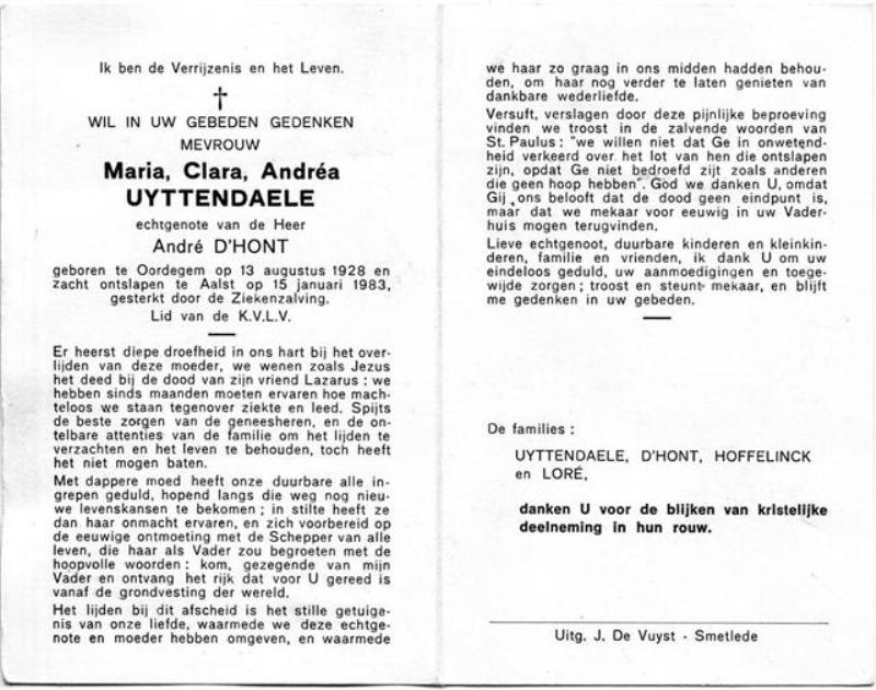 Maria Clara Andrea Uyttendaele