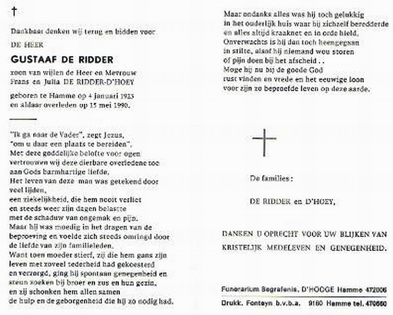 Gustaaf De Ridder