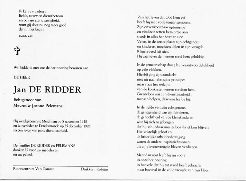 Jan De Ridder