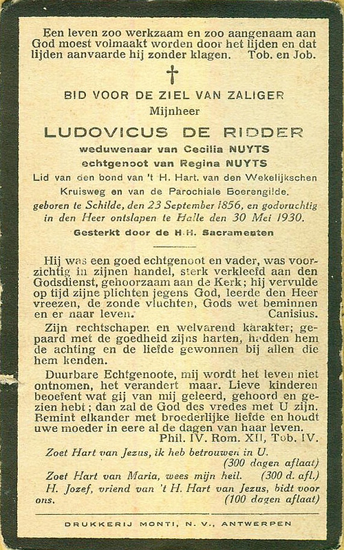 Ludovicus De Ridder