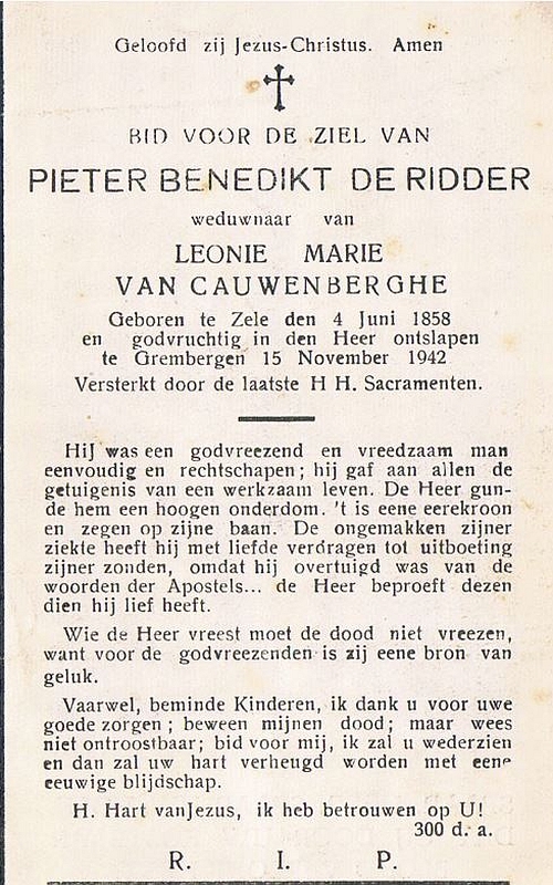 Petrus Benedictus De Ridder