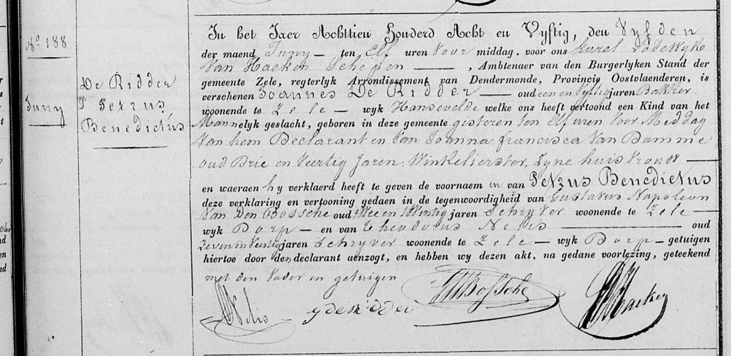 Petrus Benedictus De Ridder