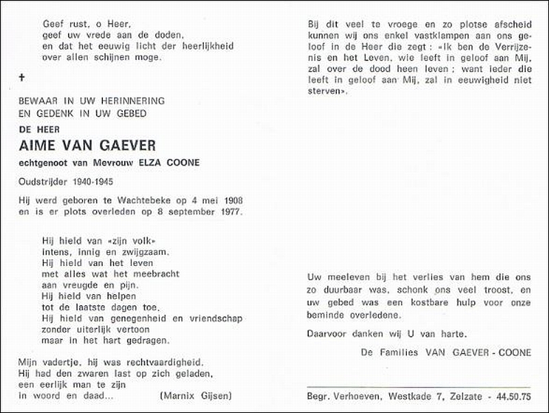 Aime Van Gaever