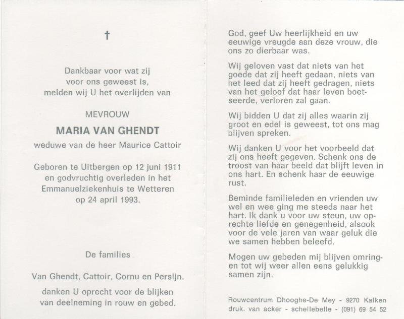 Maria Van Ghendt
