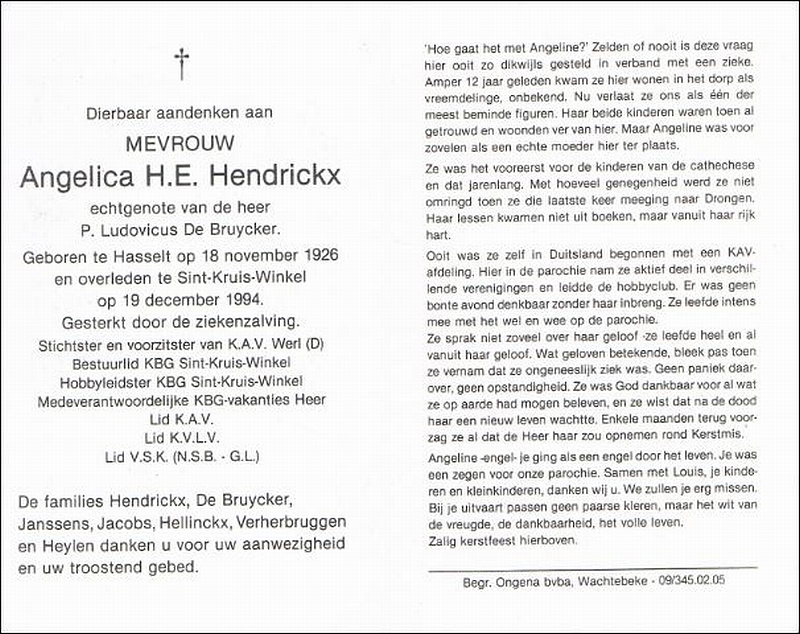Angelica HE Hendrickx