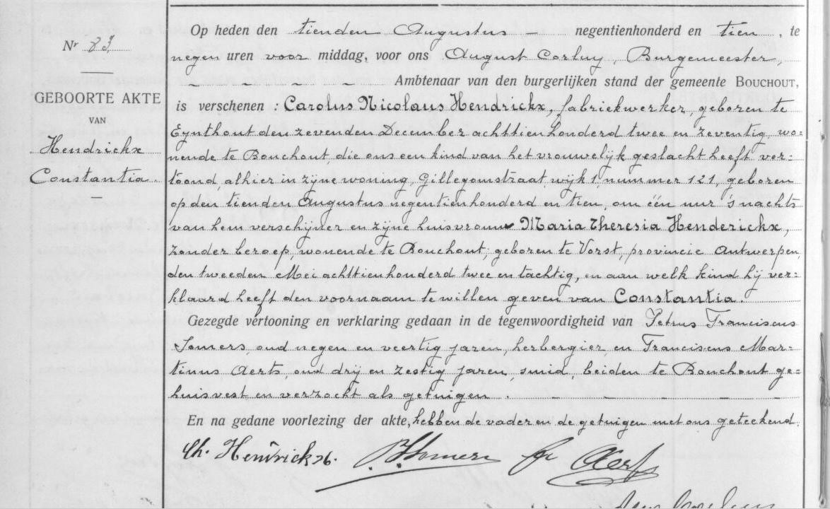 Constantia Hendrickx