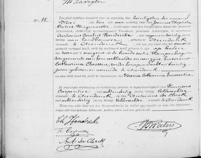 Maria Catharina Emerentia Hendrickx