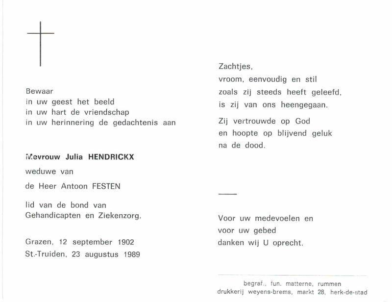 Julia Hendrickx