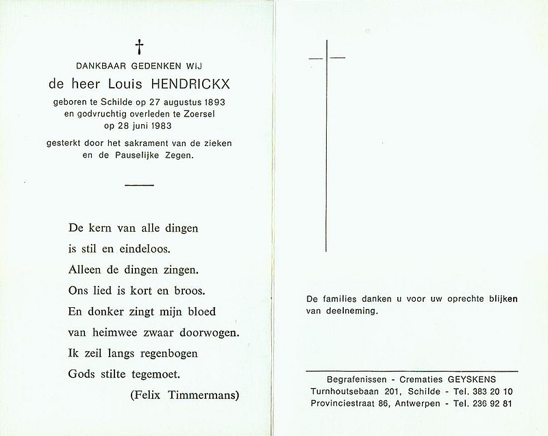 Josephus Ludovicus Hendrickx