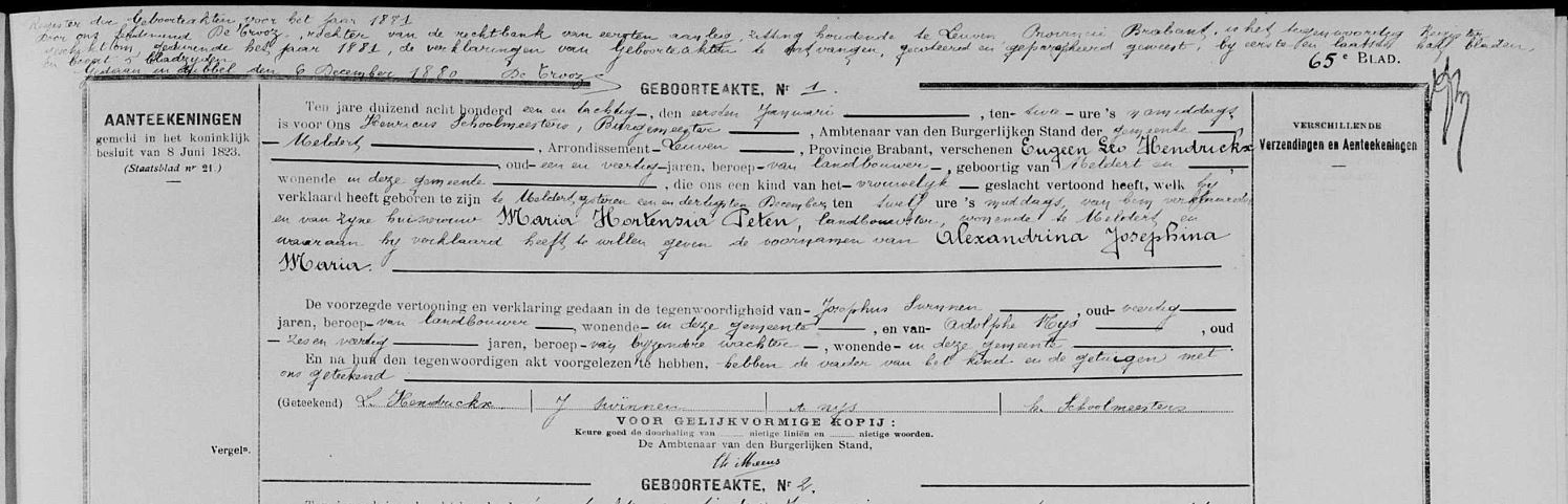 Alexandrina Josephina Maria Hendrickx