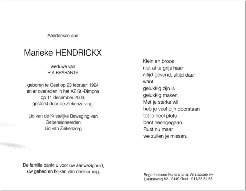Maria Hendrickx
