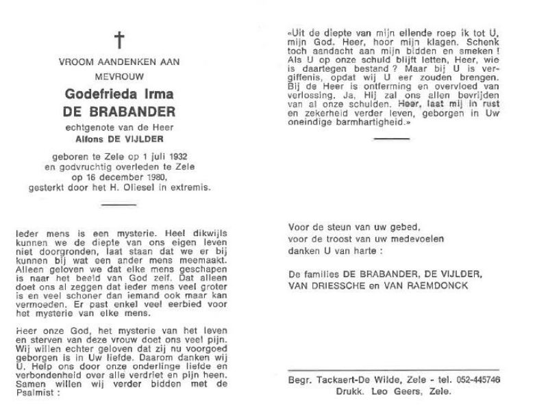 Godefrieda Irma De Brabander