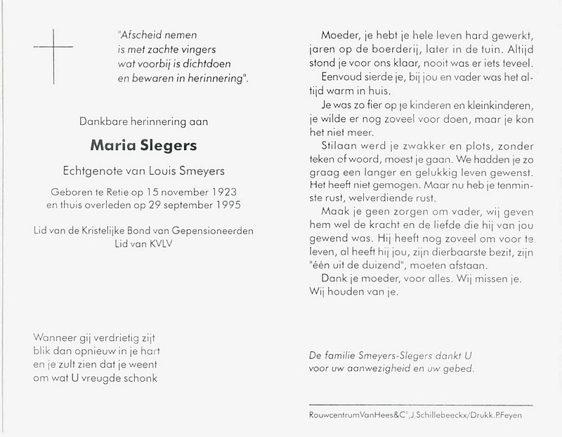Maria Catharina Henrica Slegers