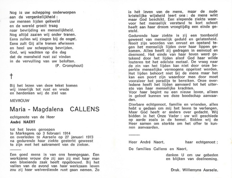Maria Magdalena Callens