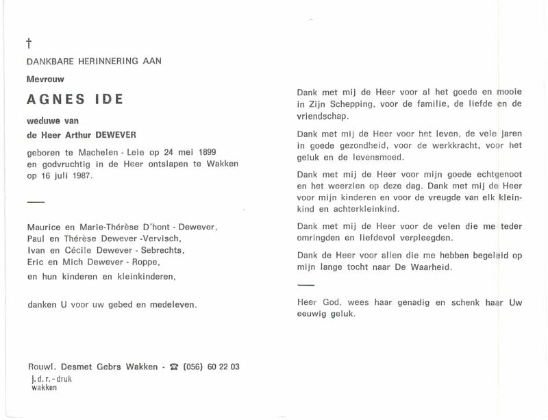 Agnes Rosa Eugenia Ide