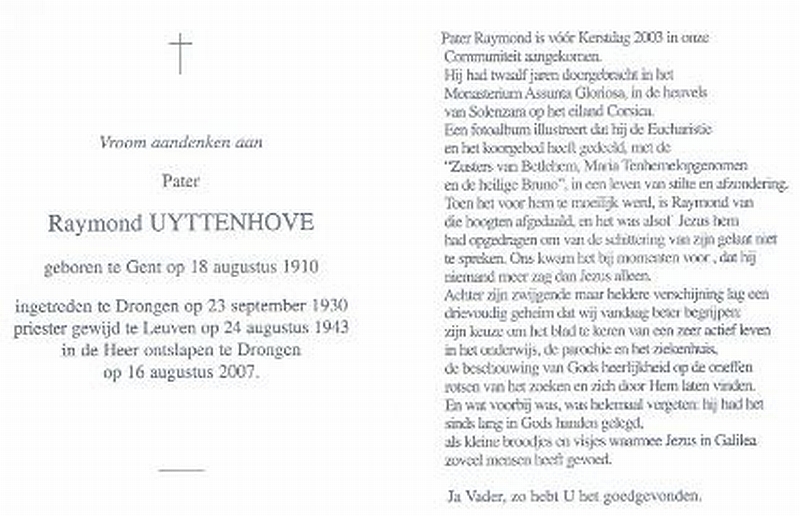 Raymondus Josephus Maria Uyttenhove