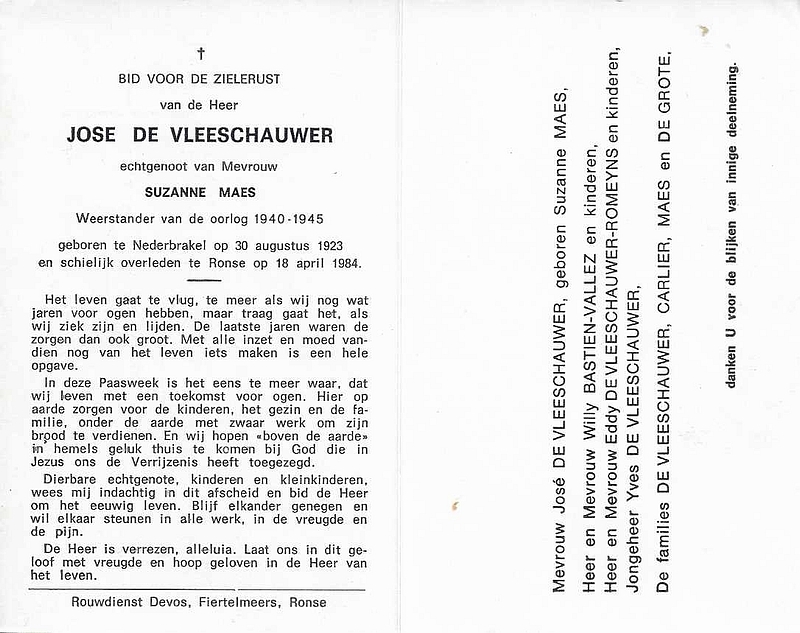 Jose Robert De Vleeschauwer