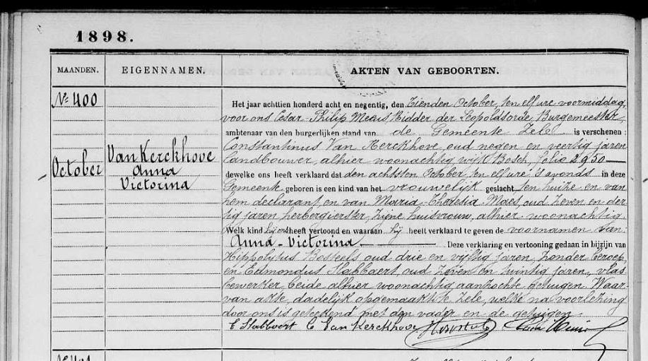 Anna Victorina Van Kerckhove