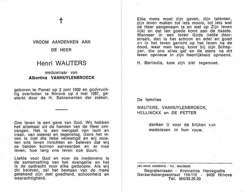Petrus Henricus Wauters