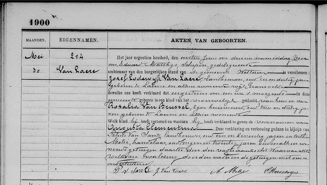 Augusta Clementina Van Laere