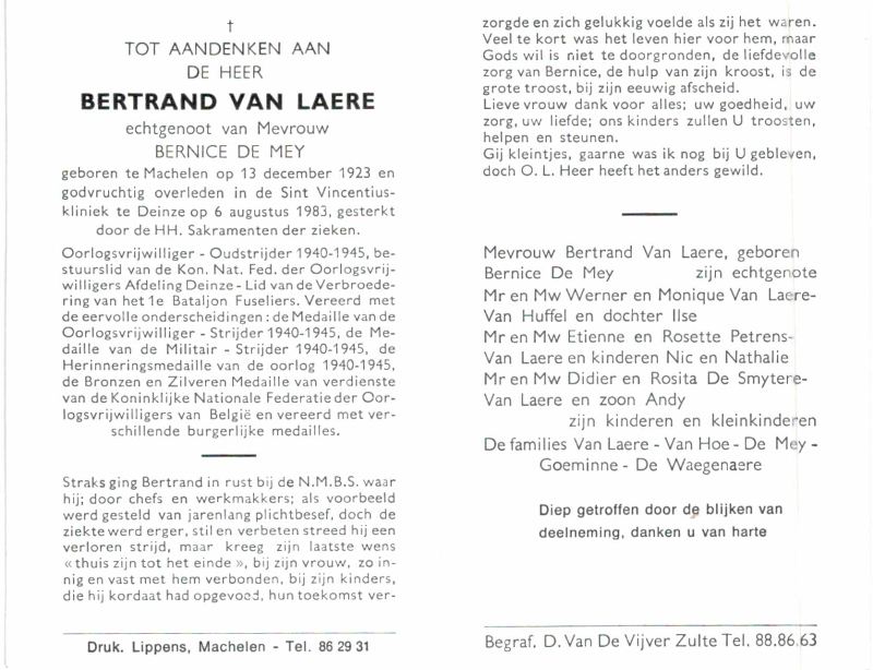Bertrand Ceasar Van Laere