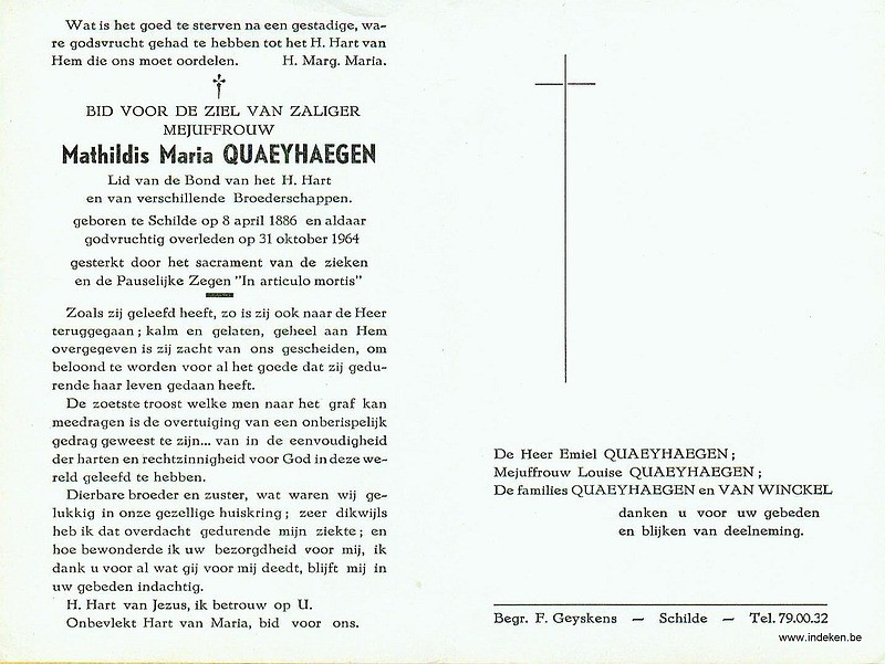 Mathildis Maria Quaeyhaegen