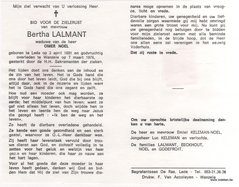 Bertha Constantia Lalemant