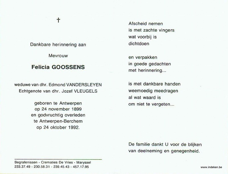 Felicia Edmondus Mathilda Goossens