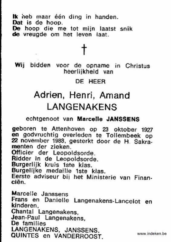 Adrien Henri Amand Langenakens