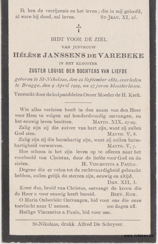 Helena Charlotta Jeanne Maria Cornelia Janssens de Varebeke