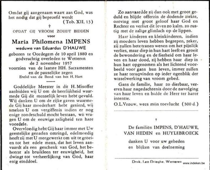 Maria Philomena Impens